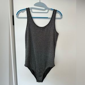 Zara metallic/silver bodysuit